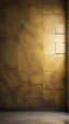 Placeholder: Hyper Realistic grungy-glowing-golden-blocked-wall textured room