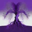 Placeholder: two trees with roots connected purple