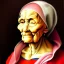 Placeholder: portrait of an old woman Michelangelo style