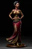 Placeholder: tabletop role-playing miniature of a beautiful women Indonesia. full body. concept art hyperrealism