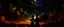 Placeholder: romantic night sky, rembrandt style