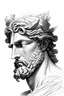 Placeholder: Greek god drawing head