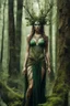 Placeholder: Photography HD realistic full body portrait natural beauty of a forest dryad enchantress , with highly detailed, sharply lined facial features, in the deep forest of Brokilon , finely inked, in rustic colors, 4k