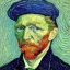 Placeholder: Portrait of trump by Van Gogh