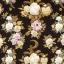 Placeholder: black brown grey cream and gold Roses and orchids by PIERRE JOSEPH REDOUTÉ