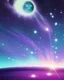 Placeholder: futuristic galaxy shooting stars