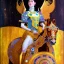 Placeholder: fullbody portrait of beautiful amazon woman riding a horse by Gustav Klimt 8k