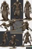 Placeholder: undead soul sprite for pixel game in the medieval style side view, all position, run jump, crouch. hyper-detailed. trending on artstation. --ar 9:16