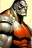 Placeholder: A comic portrait of Colossus, from Marvel Comics