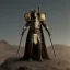 Placeholder: Photo anubis god warrior antropomophized in armour black and gold