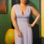 Placeholder: Full body portrait, painting, medium shot lady Neumorphism