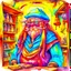 Placeholder: fantasy, watercolour, illustration, portrait, dwarf woman, sturdy, shopkeeper