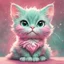 Placeholder: A delightful and adorable cartoon illustration featuring a cute mint-colored cat against a charming pink background, (delightful illustration:1.4), (adorable cartoon cat:1.5), (charming pink background:1.3), (expressive mint hues:1.2), inspired by the styles of cute cartoon artists, trending on ArtStation, Intricate, Sharp focus, vibrant lighting, (whimsical:1.4), (playful ambiance:1.3), (lush fur details:1.5), Cartoon, Masterful, Captivating, High Detail, Cinematic view