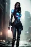 Placeholder: portrait,beautiful red girl robot, post-apocalyptic in a cyberpunk city, realistic, intriacte detail, sci-fi fantasy style, volumetric lighting, particales,highly detailed,cinamatic, deep