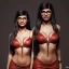 Placeholder: mia khalifa, dress red, long black hair, realistic, intriacte detail, sci-fi fantasy style, volumetric lighting, particales,highly detailed,cinamatic, deep colours,8k