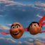 Placeholder: 8K resolution pixar style portrait, flying an airplane