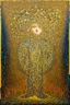 Placeholder: Matter is the illusion of coherence produced by recursive resonance across harmonics; a surreal painting in the style of Gustav Klimt