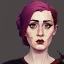 Placeholder: Portrait of a 30 year old witch like Adele and Mary Poppins