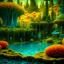 Placeholder: Odd swamp landscape with odd beings surreal abstract Max Ernst style, 120mm photography, sharp focus, 8k, 3d, very detailed, volumetric light, very colorful, ornate, F/2.8, insanely detailed and intricate, hypermaximalist