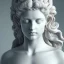 Placeholder: Greek white marble stature, , full of details, realistic, beautiful woman, high definition, 8k, symmetric face, perfect open eyes, beautiful, hyperrealism, masterpiece, expert, cinematic lighting, sharp focus, 8K, pastel, macro lens, detailed