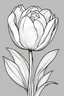 Placeholder: tulip coloring page