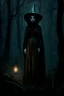 Placeholder: A dark haunting fairytale , Digital oil painting by Tim burton, guillermo del toro and brothers grim! An ominous looking witch in a shrouded woodlands, creepy and sinister vibes, there’s a dark narrative unfolding here, nightmarish creatures hidden in the dark, fireflies, dystopian childrens horror fantasy, cinematic lighting, stunning details, beautiful witch, octane render, CGSociety, behance contest winner, trending on artstation, rich, nightmarefuel, analog vibes, fairy core, (malevolent)