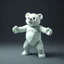 Placeholder: high poly teddy bear fighter with outstretched arms