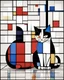 Placeholder: Cats imágen estilo Mondrian