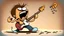 Placeholder: Cartoon playing guitar