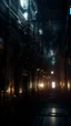 Placeholder: Si-Fi, The permanent under atmospheric lighting effects, intricate industrial details, moody atmosphere, eerie grimdark ambiance, complex motherboard accents, speculative fiction art. Bokeh