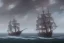 Placeholder: tall ship, storm, closeup, full sail, clear skies, mild seas