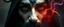 Placeholder: close up portrait of a voodoo transhumanism witchcraft inside double mirror soul gate