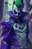 Placeholder: the joker in a full ninja suit, anime style, depth of field, nvidia graphics, lightrays, trending art