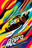 Placeholder: "I'm looking for a visually striking poster for the 'Achayo Motorsport Extravaganza.' The main focus should be a high-performance race car prominently featuring the 'Achayo' logo. The color palette should be vibrant and energetic, with dynamic elements like racing tracks or speed lines to convey motion. Include cheering crowds or spectators in the background to amplify the excitement. Use bold typography for the event name and incorporate checkered flags, racing helmets, and other motorsport-rel