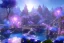 Placeholder: blue crystals dwellings of eldervale fleuri buganvillier rose, soleil,lac bleu, lumieres bleu,pont fleuri, cascade bleu