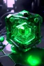 Placeholder: give me a small quantum nano future machine ring with emerald