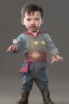 Placeholder: Doctor strange toddler, serious, full body, jump, bokeh, hyper realistic