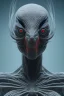 Placeholder: spider alien, head, evil, 8k, finely detailed, photo realistic, HR Giger style