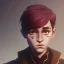 Placeholder: Portrait of a sweet 9 year old warlock honey-coloured boy Nick Harris style