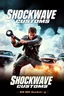 Placeholder: "Design a 90s-style action movie poster titled 'Shockwave Customs.' Feature a heroic mechanic in the foreground, fiercely battling thousands of adversaries with a spanner. In the background, show cars doing burnouts, creating a dynamic and intense scene. Capture the high-energy, gritty aesthetic of classic 90s action films. Prominently display the subtitle 'BMI - BMI Suckin-p-p' in bold, impactful lettering."