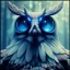 Placeholder: intricate details, realistic, octane, unreal engine, portrait, natural lighting,insanely, elegant, blue neon wearing, detail, bokeh, fantasy art style, volumetric lighting, extreme detail, Photorealism, High detail, Hyper realistic Owl in forest, macro lens blur,abstract paint, sharp focus, 85mm, polaroid, cinematic, cinema4d, HDR, 8k