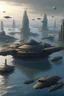 Placeholder: Rebels Jump Ship above floating empire city in Star Wars