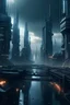 Placeholder: dystopian futuristic city 4K