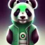 Placeholder: A humanoid panda with mint fur color that can use ice rainbow superpowers