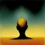 Placeholder: small head Sopor Aeternus depicting a fear of being alone, Style by Ray Johnson and Pawel Kuczynski, surreal horror, dynamic composition, color burn, based on the imagery of Zdzislaw Beksinski, minimalism, artistic