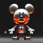 Placeholder: swarovski, zombie "mickey mouse" figurine, intricate, photorealistic,