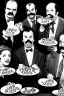 Placeholder: The cast of fawlty towers all eating octopus