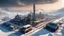 Placeholder: winter, 5D, 8k FHD+, scifi, futuristic, utopian, highly detailed, octane render, golden ratio, trending on cgsociety, intricate, isometric, digital art, smog, pollution, toxic waste, chimneys and railroads, 3d render, octane render, volumetrics, by greg rutkowski