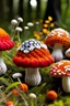 Placeholder: Crocheted mushrooms