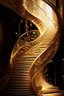 Placeholder: A majestic staircase, intricately designed, glistens with the brilliance of golden crystals, symbolizing profound spiritual enlightenment.